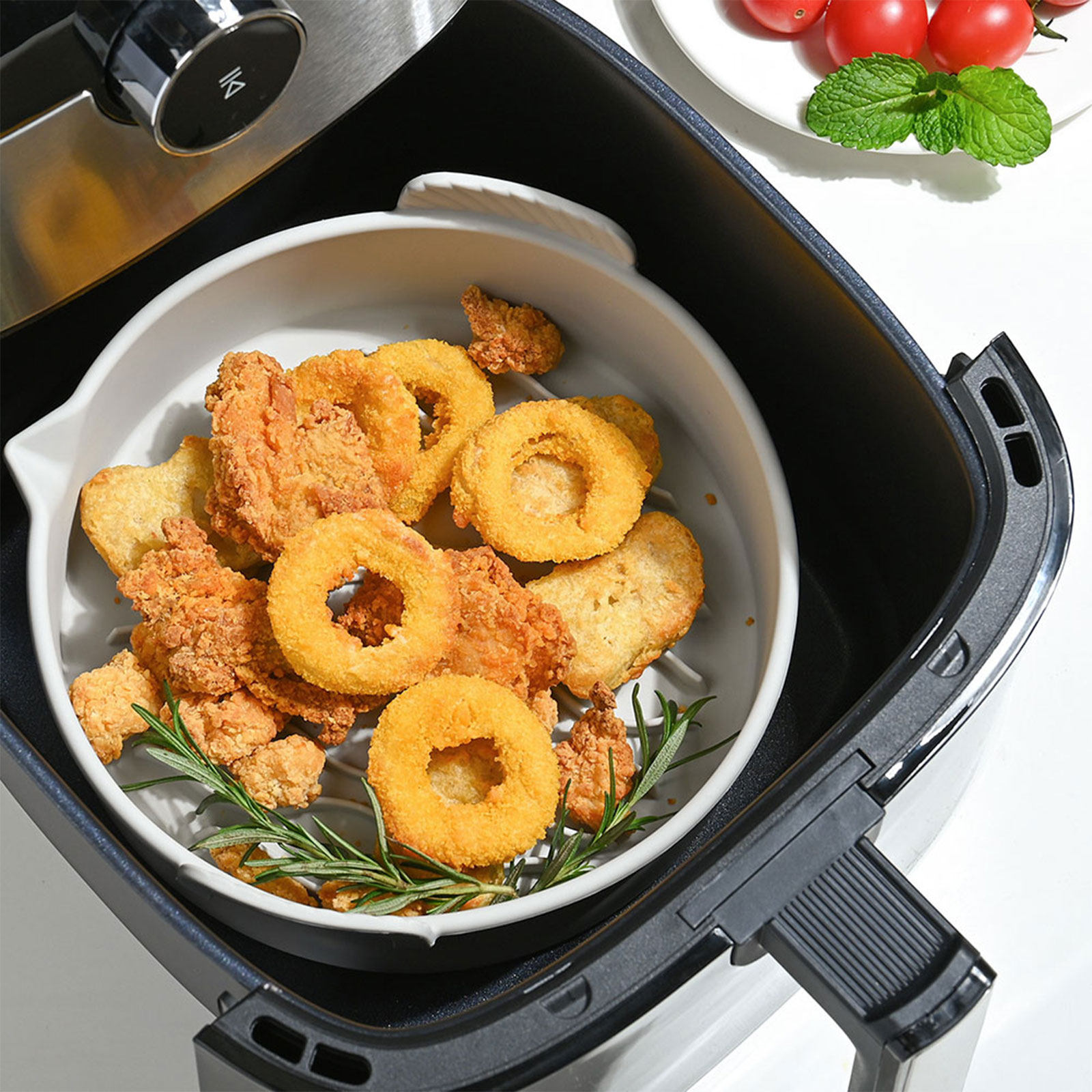 Air Fryer - 에어프라이어용 실리콘 라이너, 재사용 가능한 논스틱