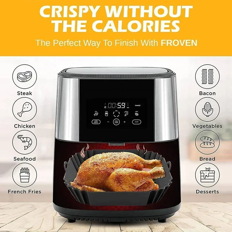 1개 실리콘 에어프라이어 바구니, 피자 튀김 치킨 베이 - Air Fryer 리뷰 및 가격