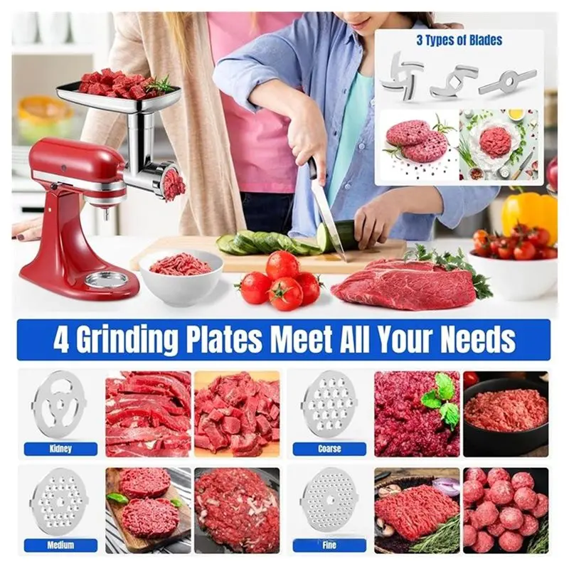 키친에이드 스탠드 믹서용 스테인리스 스틸 분쇄기 부착물 - Stand Mixer 리뷰 및 가격