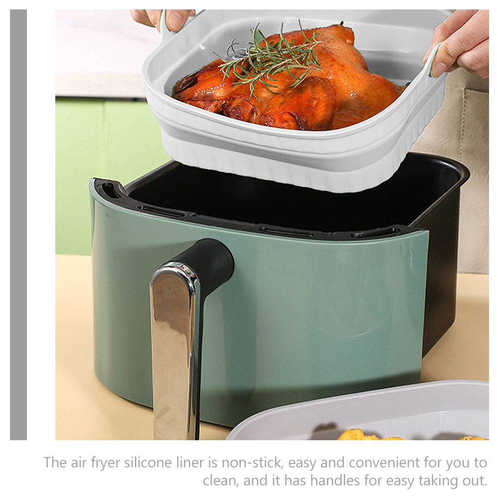 실리콘 재질의 재사용 가능한 논스틱 이중 손잡이 에어프 - Air Fryer 리뷰 및 가격