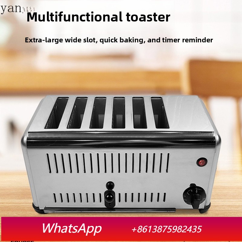 YJQ 상업용 4구 토스터 6구 토스터 스테인리스 스틸 - Toaster 리뷰 및 가격